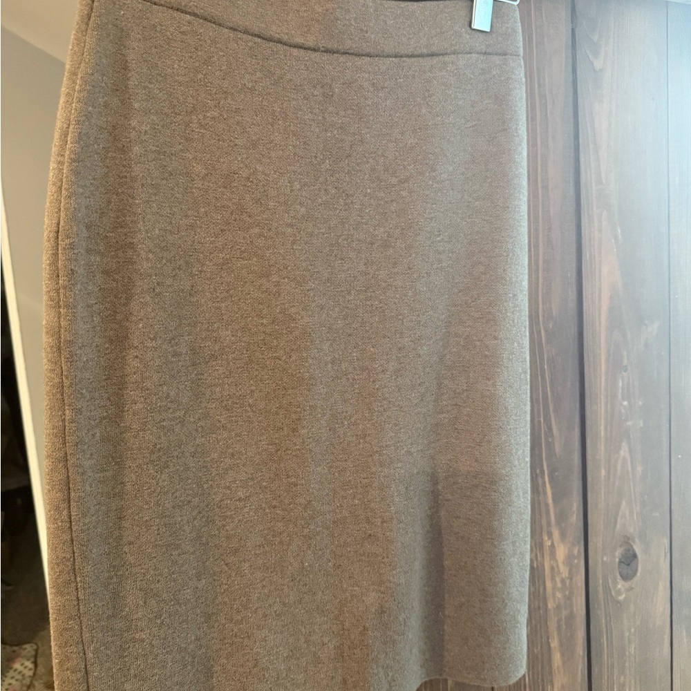 J. Jill Mocha Pencil Skirt Knee-Length Work Style